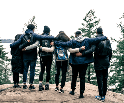 Host Family on a hike