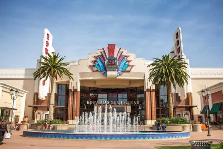 Entrance of Edwards Cinemas at the Irvine