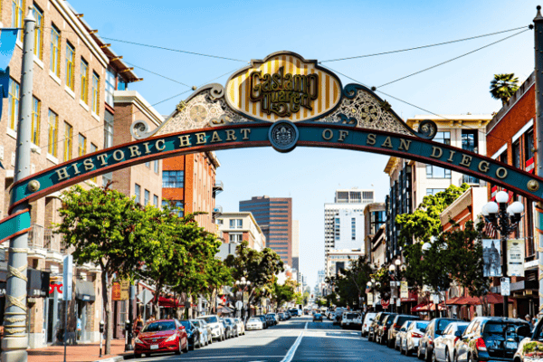 Gaslamp Quarter in San Diego