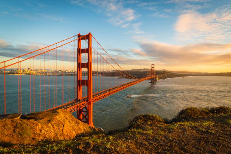 Golden Gate Bridge at Sunset