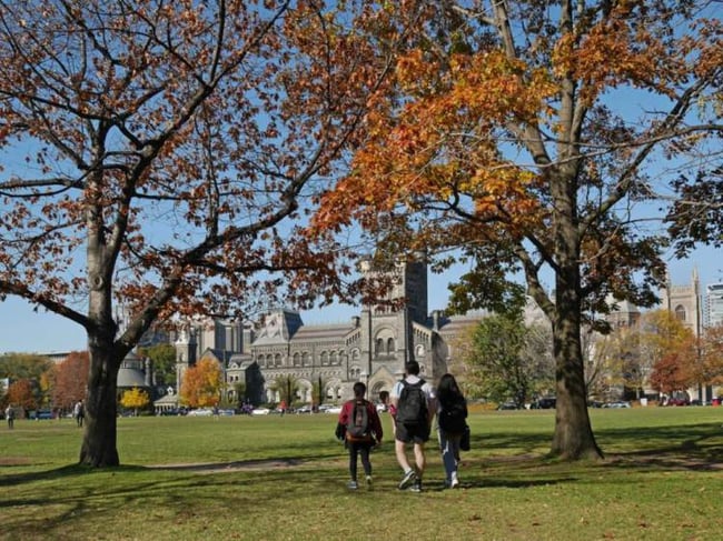 Students on campus