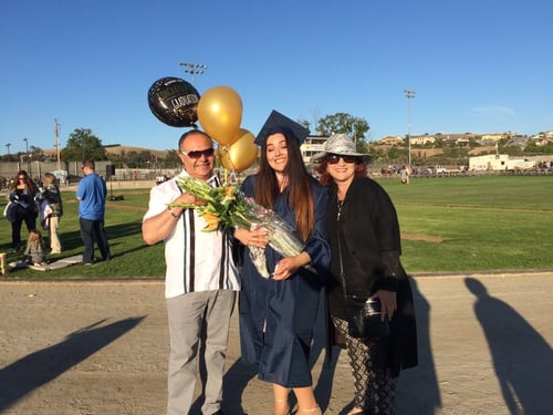 Student graduating