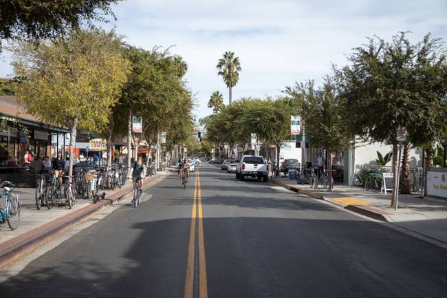 Isla vista street view in santa barbara