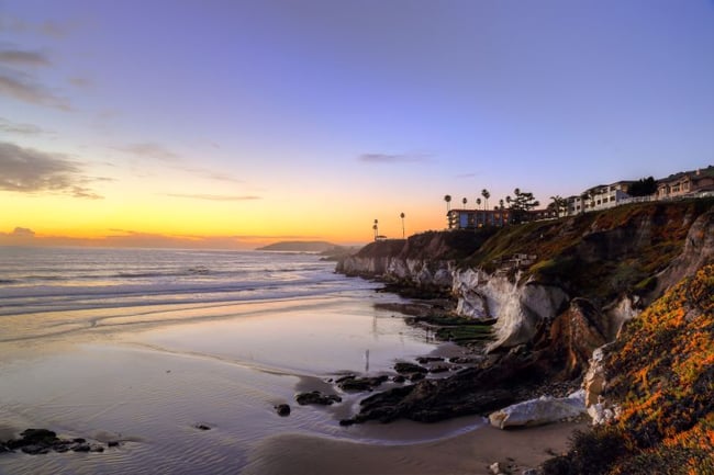 Sunset at Pismo beach in SLO