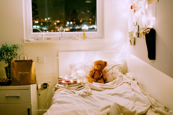 Female student's bedroom