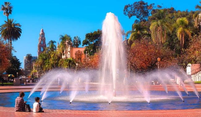 Balboa Park fountain